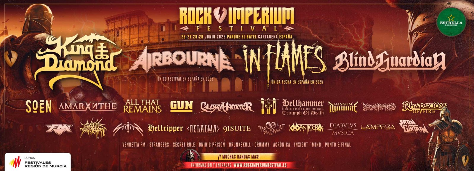 TOP 10 de mejores conciertos ROCK IMPERIUM 2025 (ordenados de “peor” a mejor)
