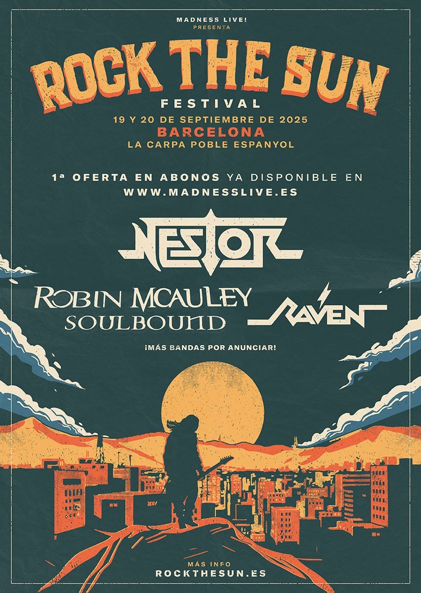 Robin McAuley, vocalista de Michael Schenker Group, se une al cartel de Rock the Sun Festival 2025 en Barcelona