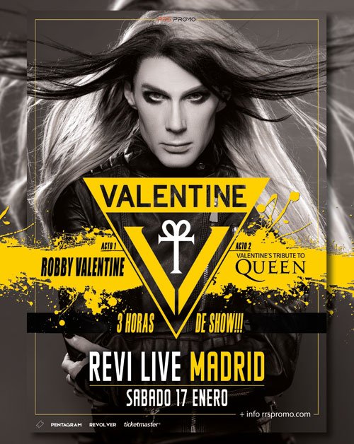 Concierto especial de Robby Valentine en enero de 2026 en Madrid