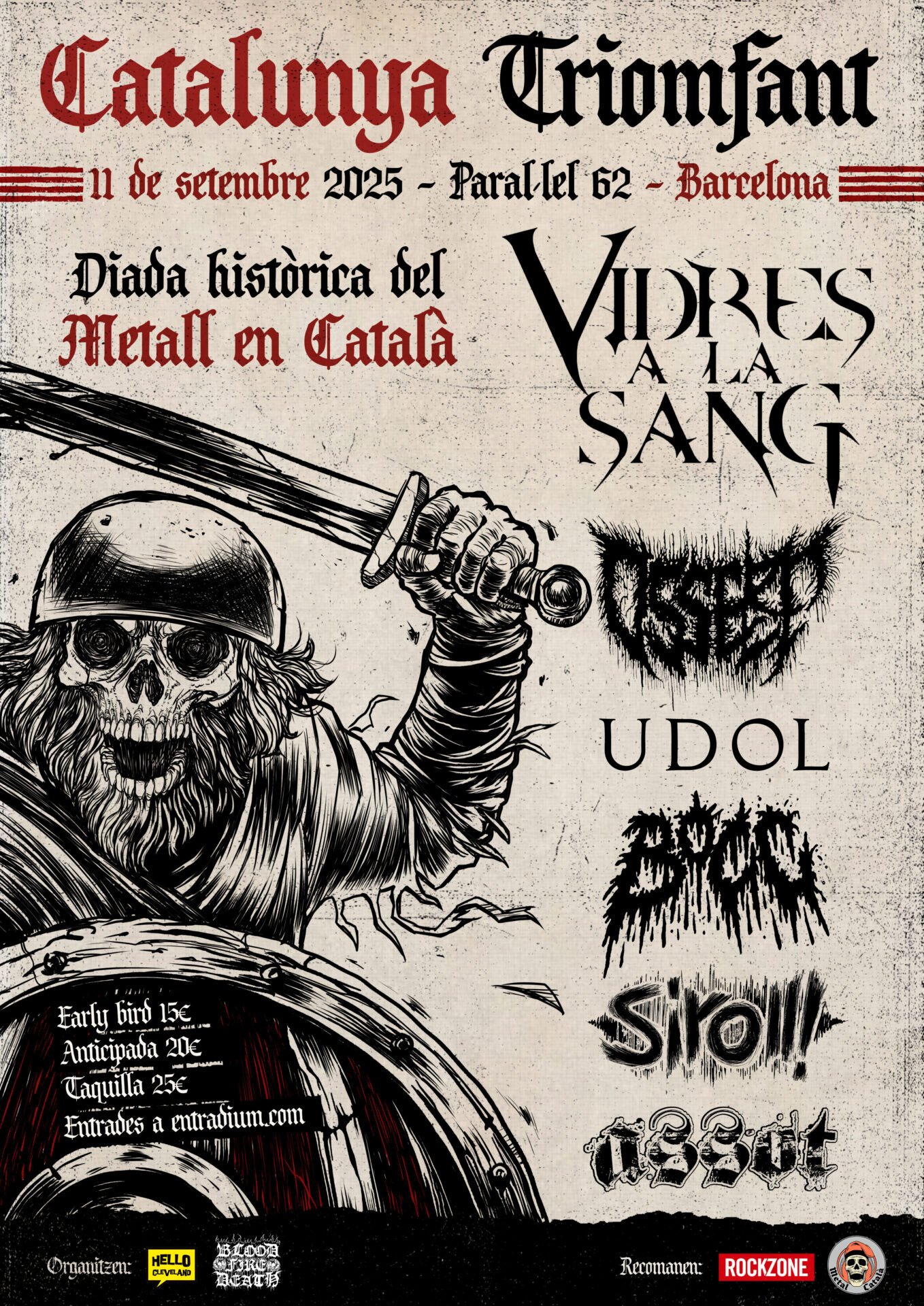 Festivalazo de metal extremo el 11 de setiembre en Barcelona: Catalunya Triumfant