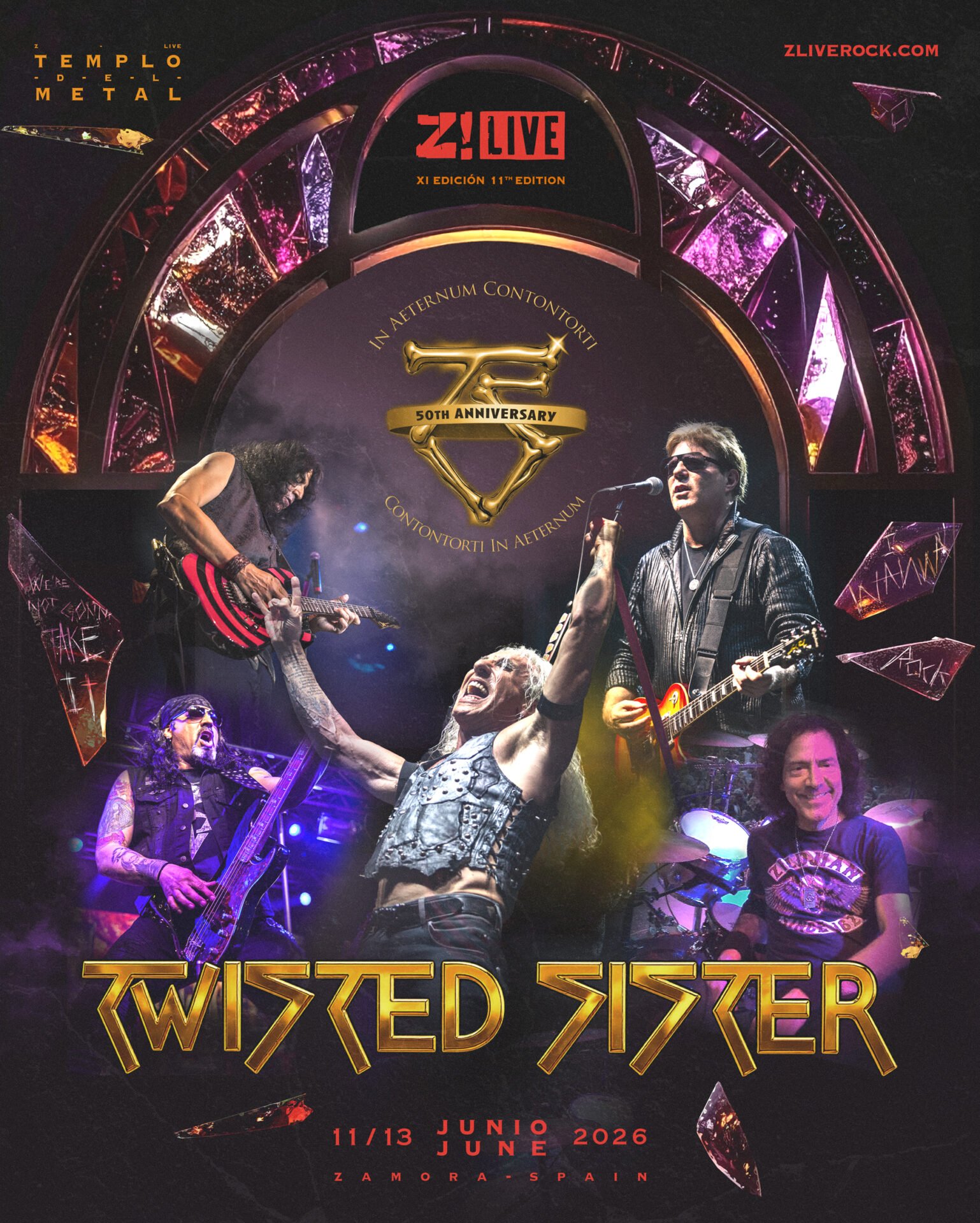 Twisted Sister, primer cabeza de cartel del Z! Live 2026