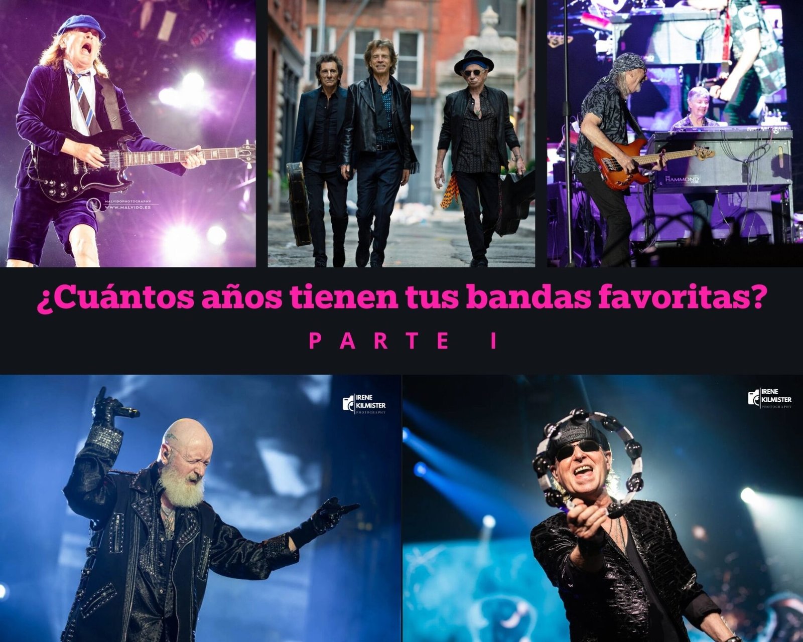 ¿Cuántos años tienen tus bandas favoritas? Parte I