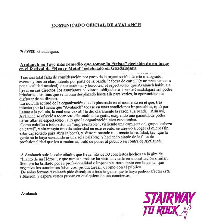 El día que Mägo de Oz y Avalanch se enfrentaron: GUADALAJARA año 2000