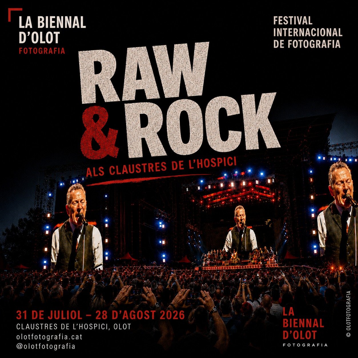 RAW & ROCK lleva la fotografía de conciertos a La Biennal d'Olot 2026