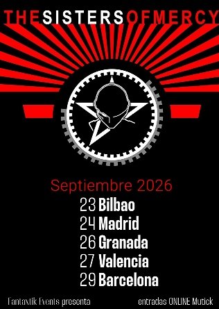 The Sisters of Mercy llevarán su leyenda gótica a cinco ciudades españolas este septiembre