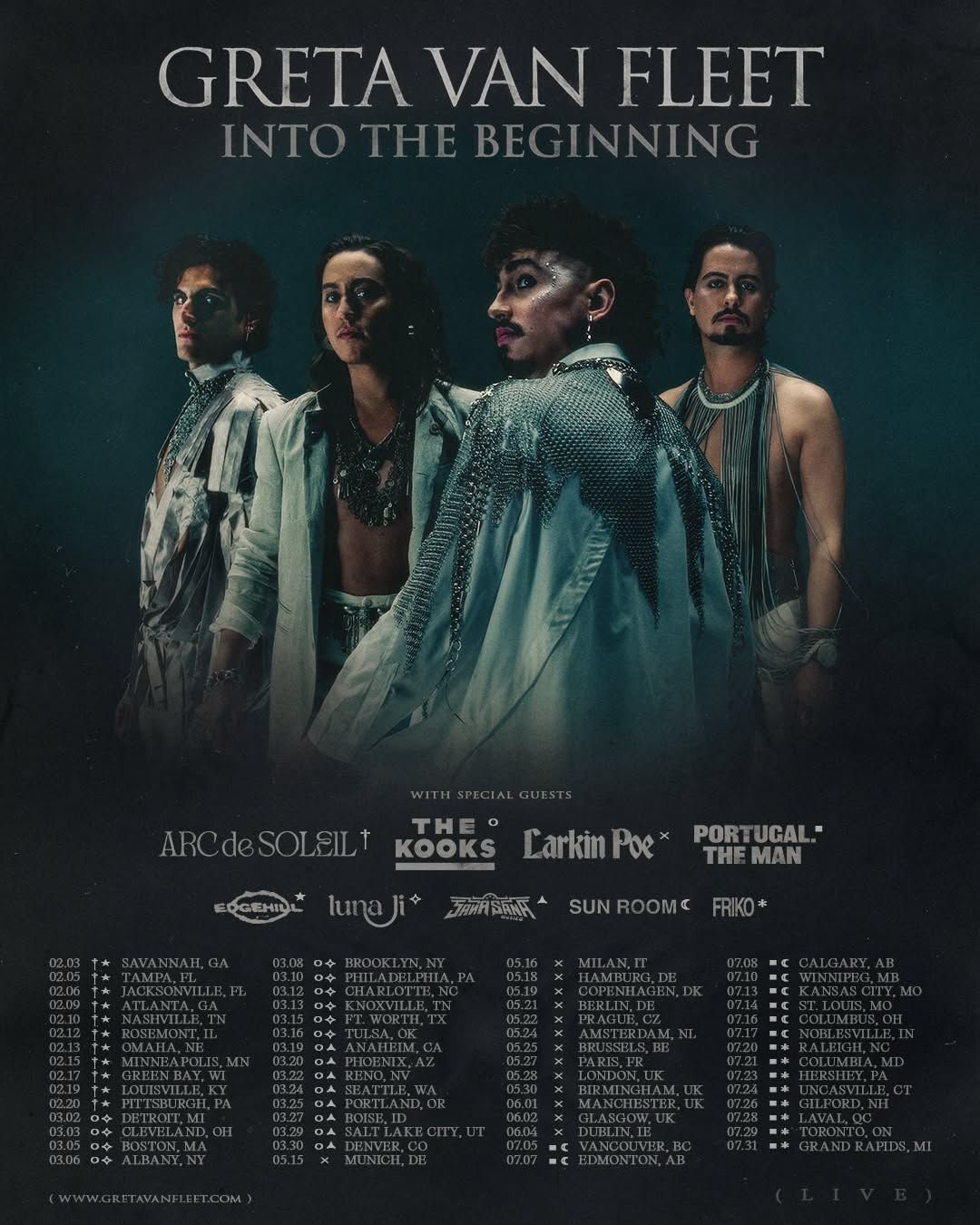 Greta Van Fleet anuncia gira europea y norteamericana en 2027