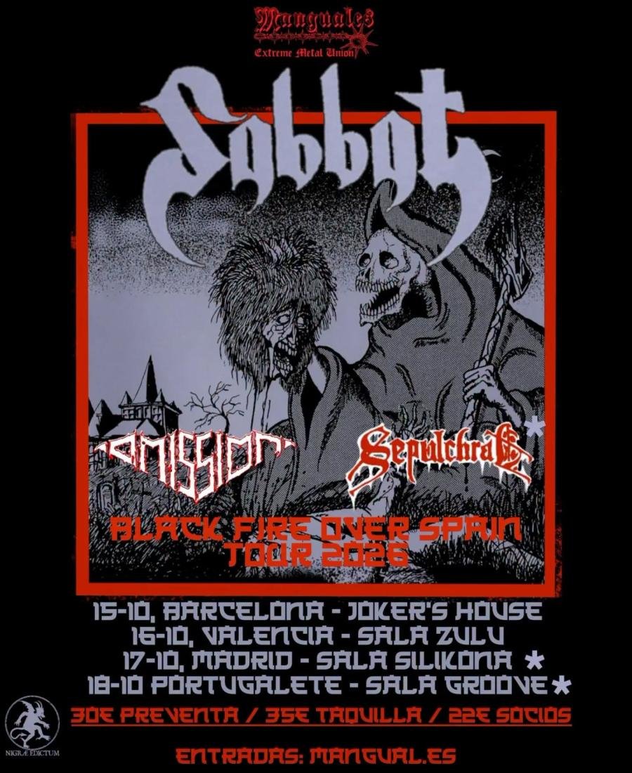 Previa Sabbat en Hospitalet: regreso de un clásico del black / thrash